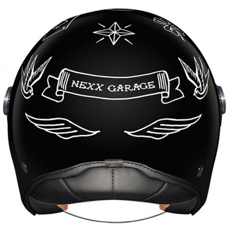 Avatud kiiver Nexx X.G30 Tattoo must ja valge allahindlus