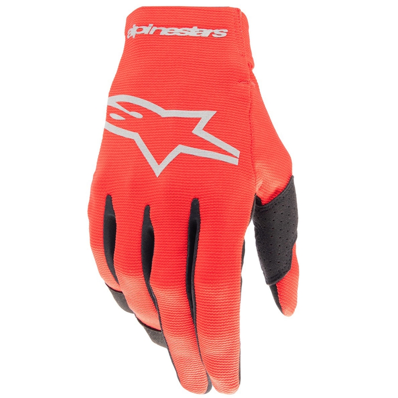 Alpinestars Radar laste motokrossikindad punased ja hõbedased