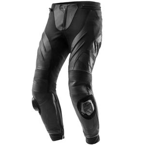 Rebelhorn Inferno mustad nahast mootorratta püksid