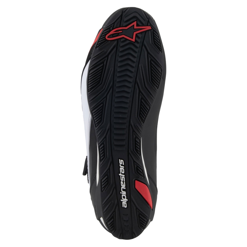 Alpinestars Faster-4 mustad, valged ja punased mootorrattasaapad