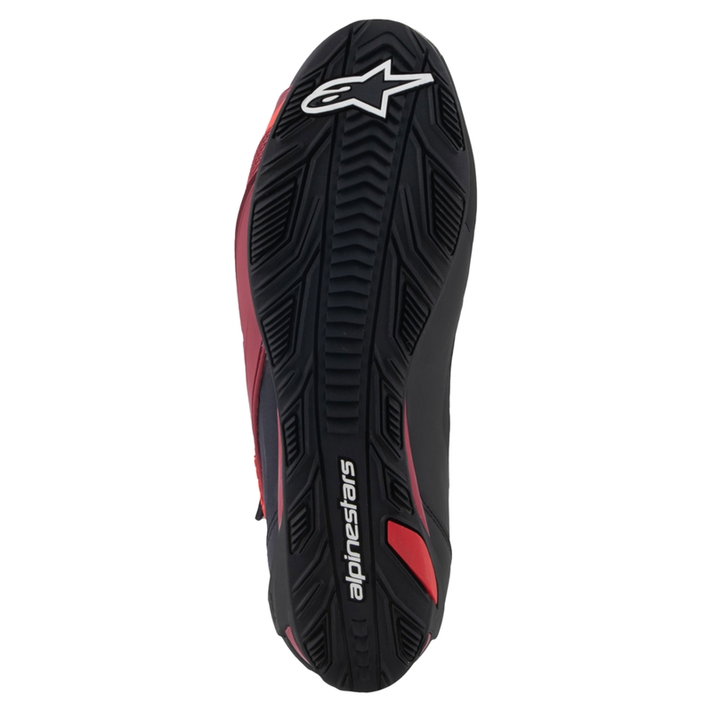 Alpinestars Faster-4 must-valge-tumepunased mootorratta saapad