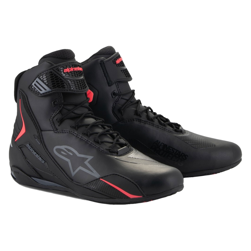 Alpinestars Stella Faster-4 naiste mustad ja roosa mootorratta saapad