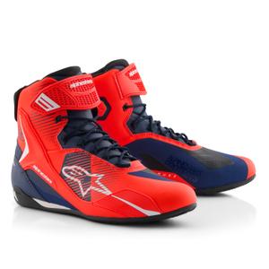 Alpinestars Faster-4 collection MM93 fluo punane-sinine-valge mootorratta saapad