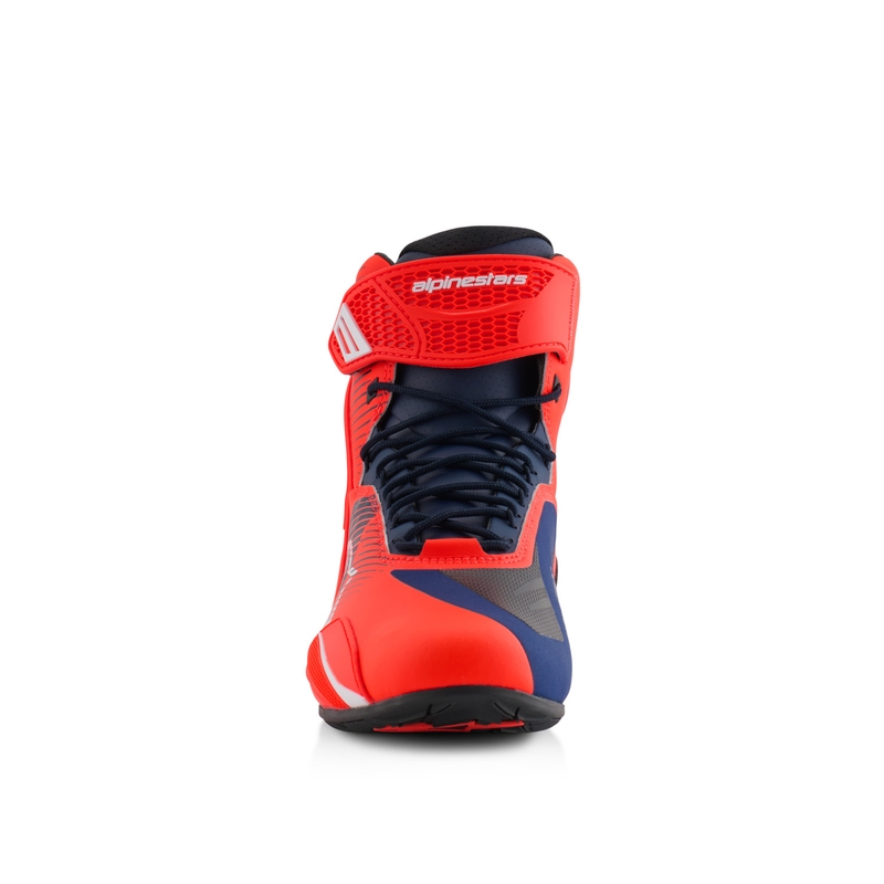 Alpinestars Faster-4 collection MM93 fluo punane-sinine-valge mootorratta saapad