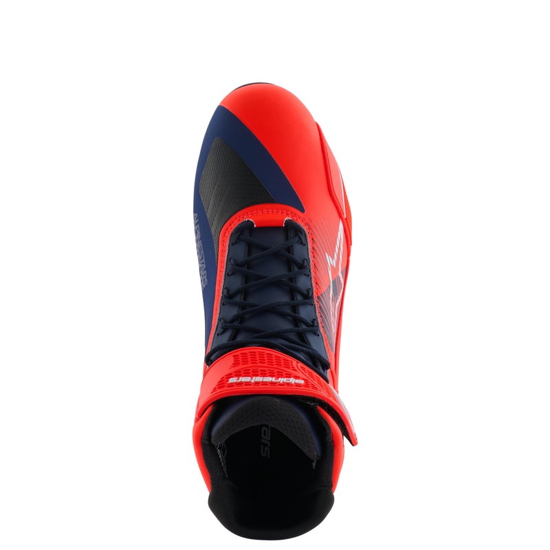 Alpinestars Faster-4 collection MM93 fluo punane-sinine-valge mootorratta saapad