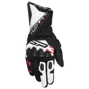 Alpinestars SP-3 must-valge-fluo punane mootorratta kindad