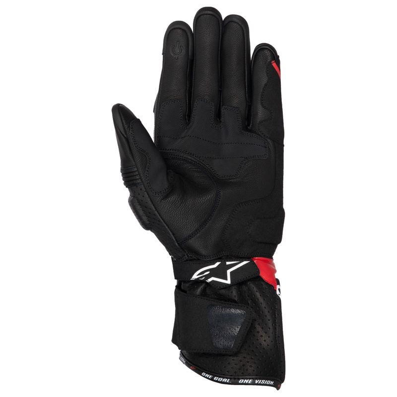 Alpinestars SP-3 must-punased-valged mootorratta kindad
