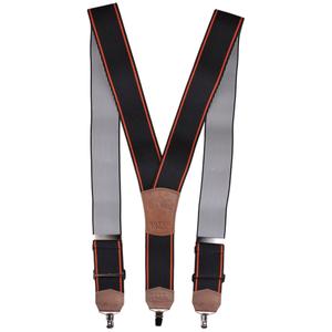 Mootorrattakinnitusrihmad ilma neetideta must-oranž