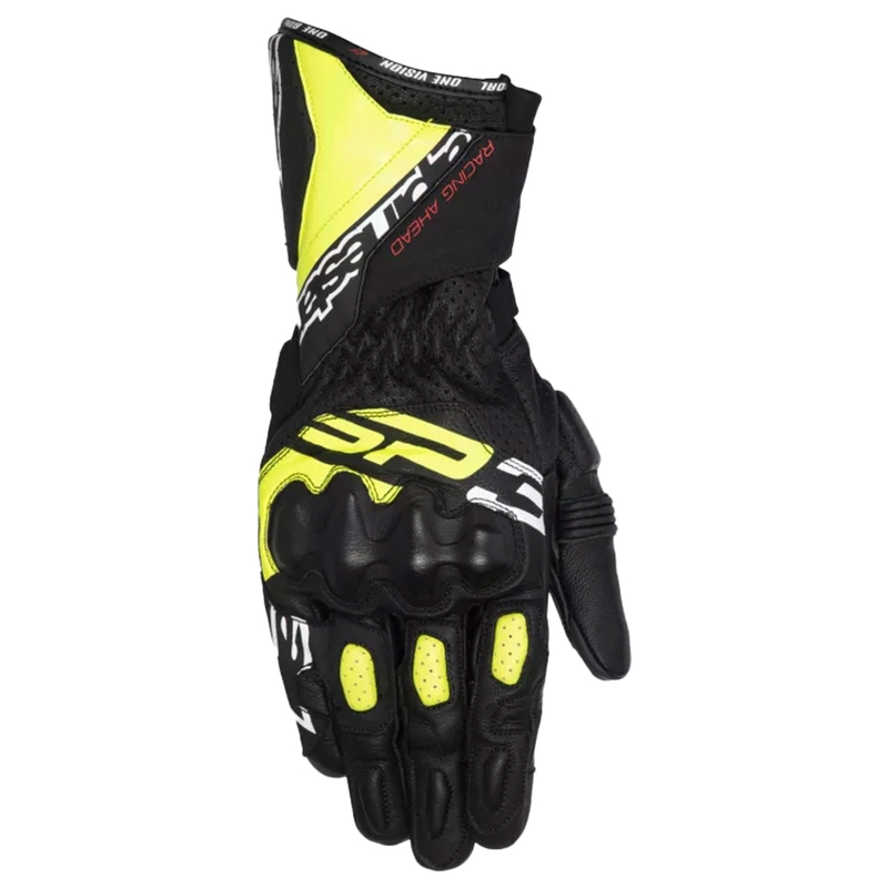 Alpinestars SP-3 must-fluo kollane-valge mootorratta kindad
