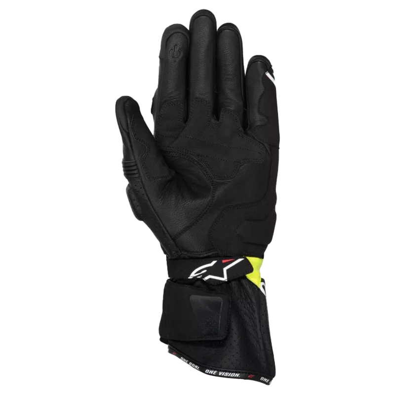 Alpinestars SP-3 must-fluo kollane-valge mootorratta kindad