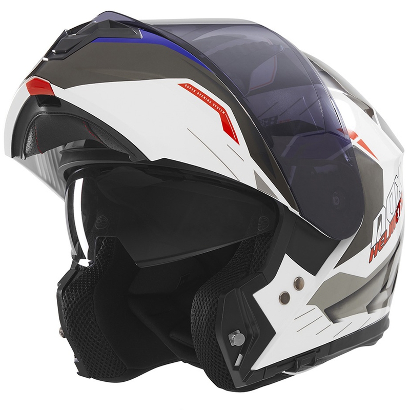 NOX N968 Ultra valge-hall mootorratta kiiver
