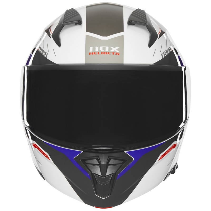 NOX N968 Ultra valge-hall mootorratta kiiver