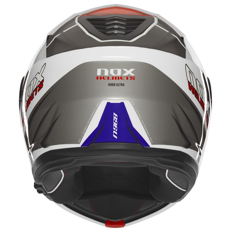 NOX N968 Ultra valge-hall mootorratta kiiver