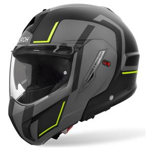 Ümberpööratav mootorratta kiiver Airoh Mathisse 2 Genius mattkollane