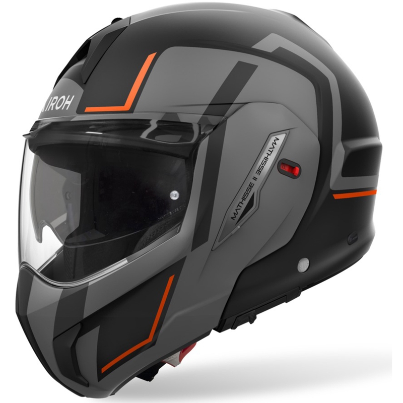 Airoh Mathisse 2 Genius flip-up mootorratta kiiver mattoranž