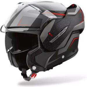 Airoh Mathisse 2 Magnet Matte hall-must-punane mootorratta kiiver