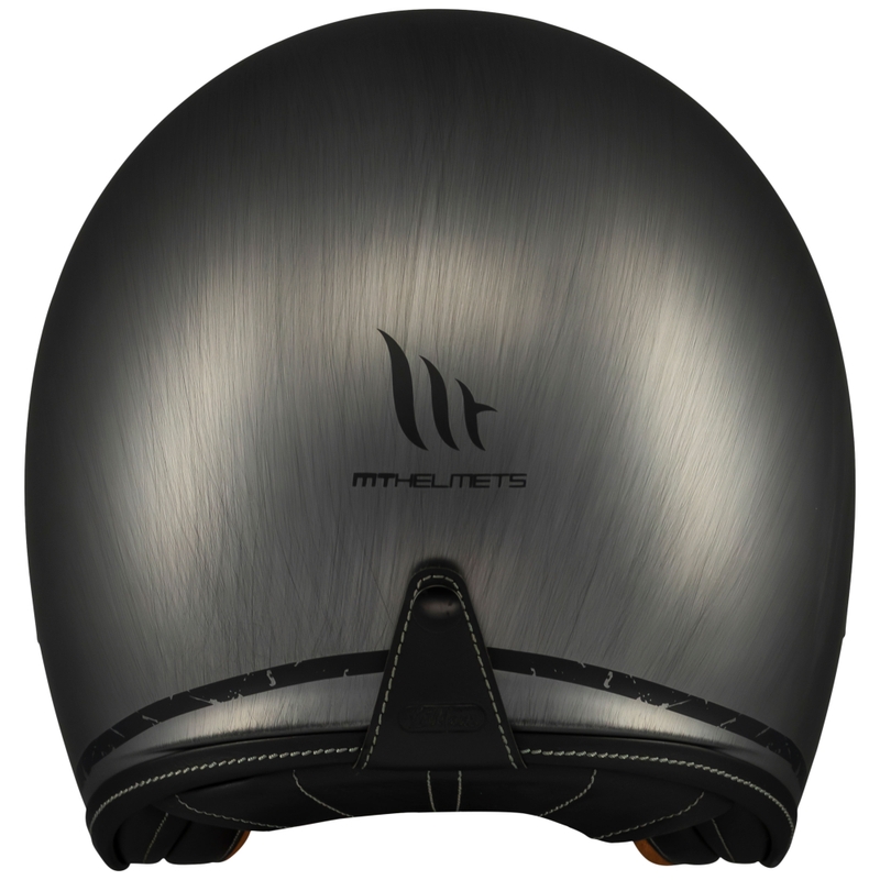 MT Le Mans 2 SV Scratched Chrome Avatud mootorratta kiiver Matt Hall
