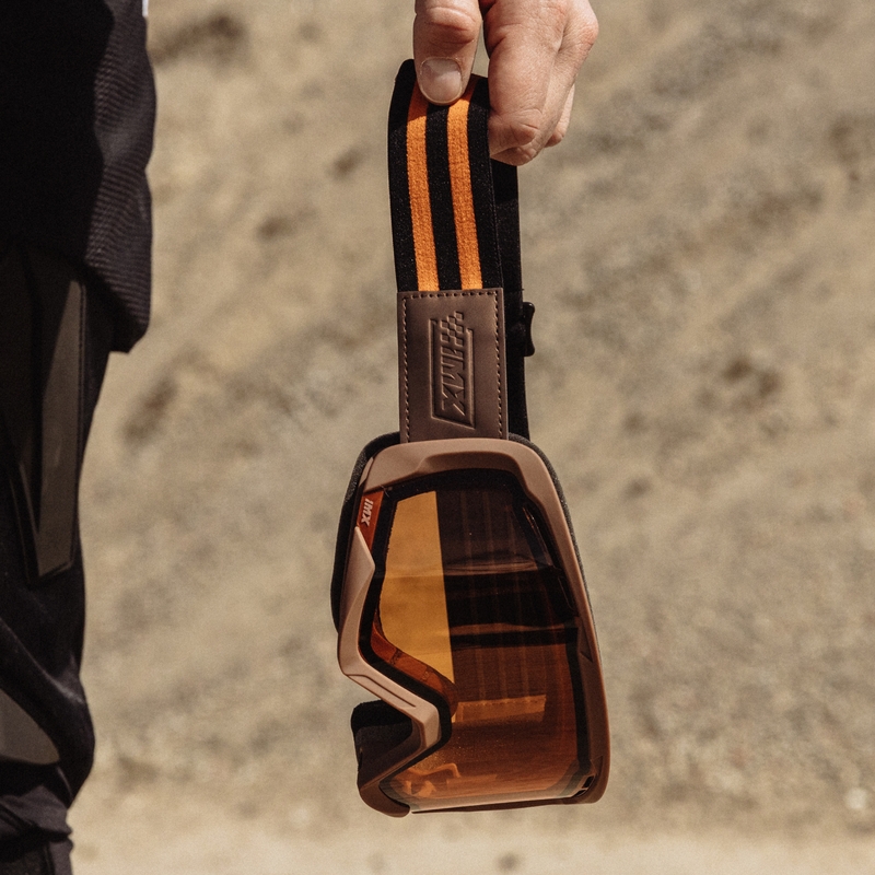 Motokrossiprillid iMX Endurance Rust pruun-oranž koos oranži plexiga