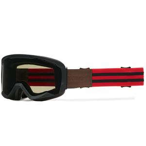 Motokrossiprillid iMX Endurance Rust must-punane suitsu plexiga