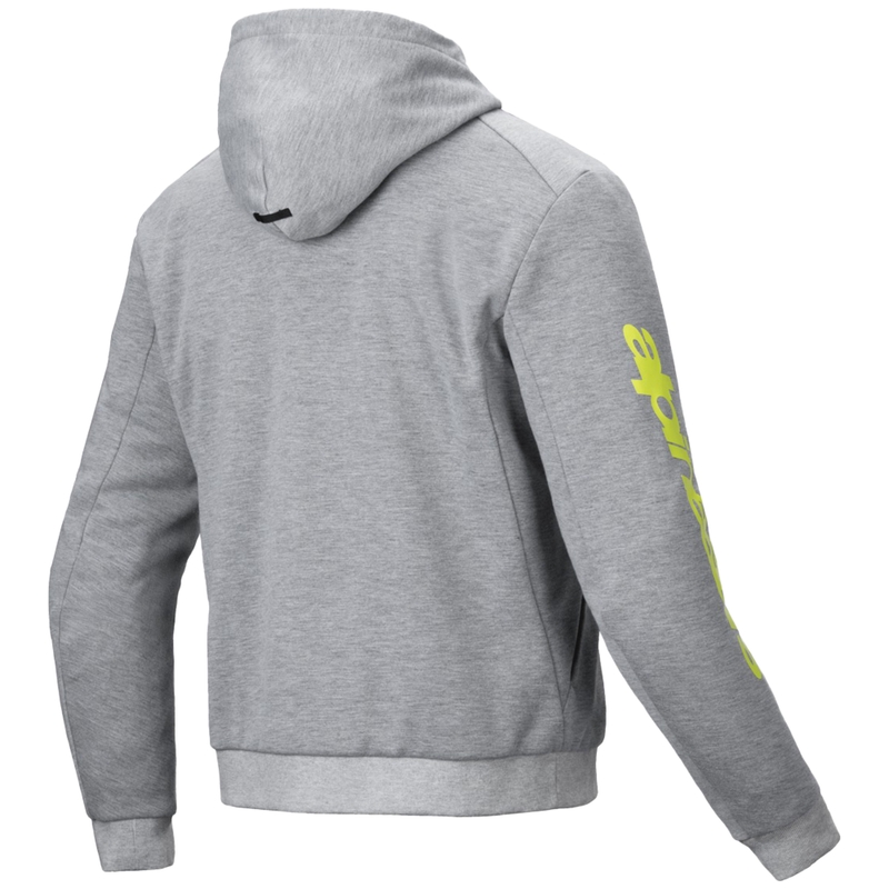 Alpinestars Chrome V2 Sport Hall ja kollane mootorratta kapuuts