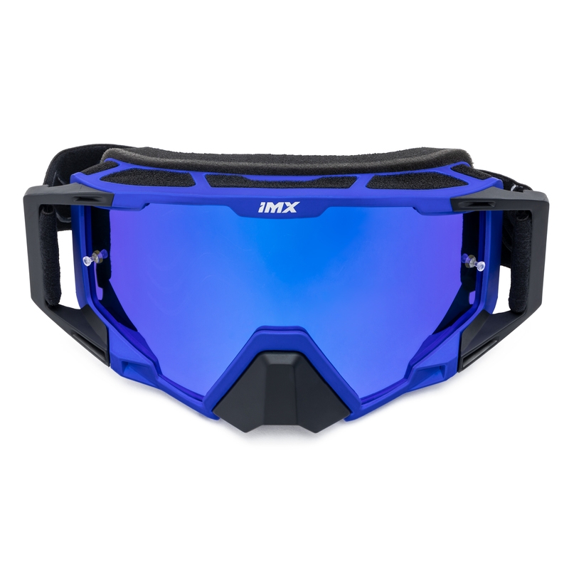Motokrossiprillid iMX Sand must-sinine iridium plexiga