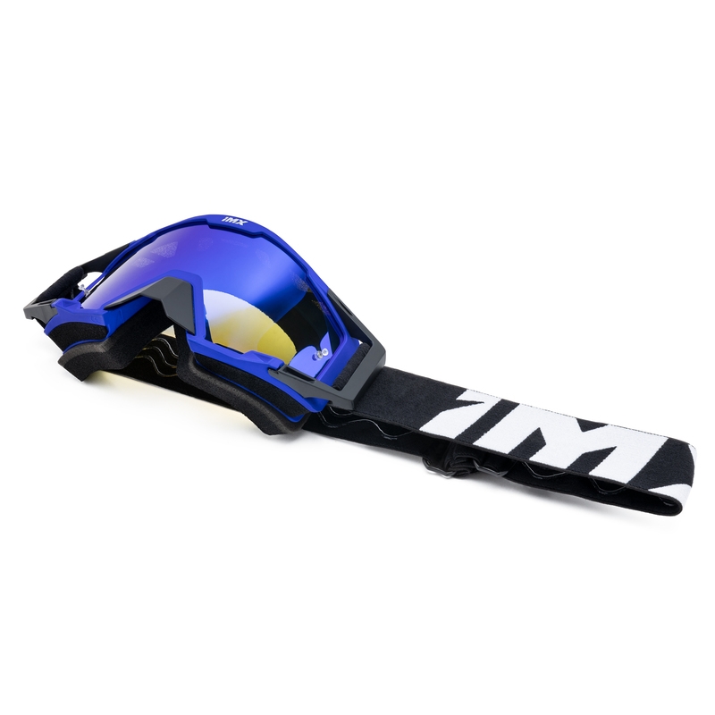 Motokrossiprillid iMX Sand must-sinine iridium plexiga