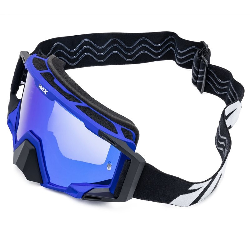 Motokrossiprillid iMX Sand must-sinine iridium plexiga