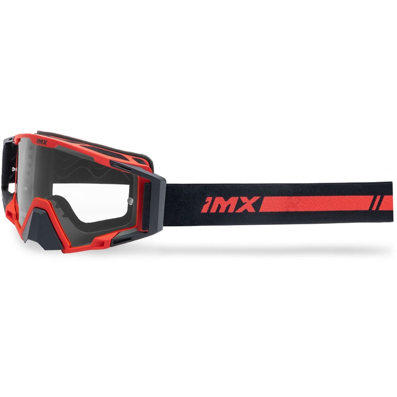 Motokrossiprillid iMX Sand must-punased punase iriidium plexiga