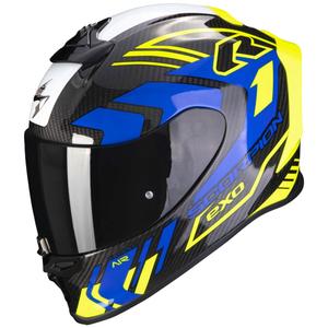 Integreeritud kiiver Scorpion EXO-R1 EVO Carbon Air Supra must-fluo kollane-sinine