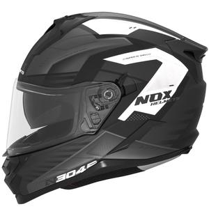 Integreeritud mootorratta kiiver NOX N304S CARVER matt must ja valge