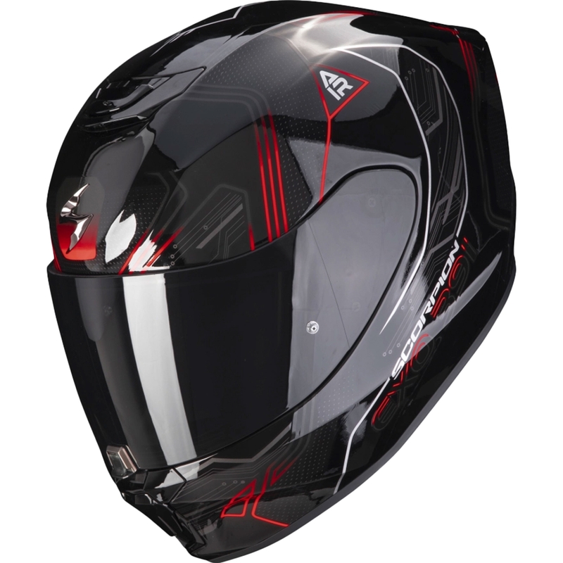Integrální přilba na motorku Scorpion EXO-391 Spada černo-neonově červená