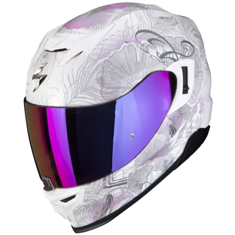 Integreeritud mootorratta kiiver Scorpion EXO-520 EVO Air Melrose pärlmuttervalge-roosa