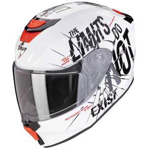 Laste mootorratta kiiver Scorpion EXO-JNR AIR BOUM valge-must