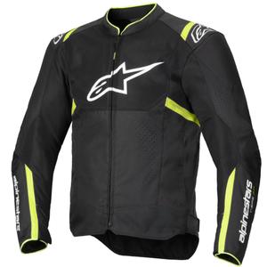 Alpinestars T-SPS Air V2 must-fluo kollane mootorratta jope
