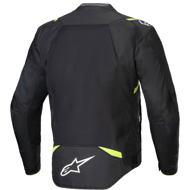 Alpinestars T-SPS Air V2 must-fluo kollane mootorratta jope