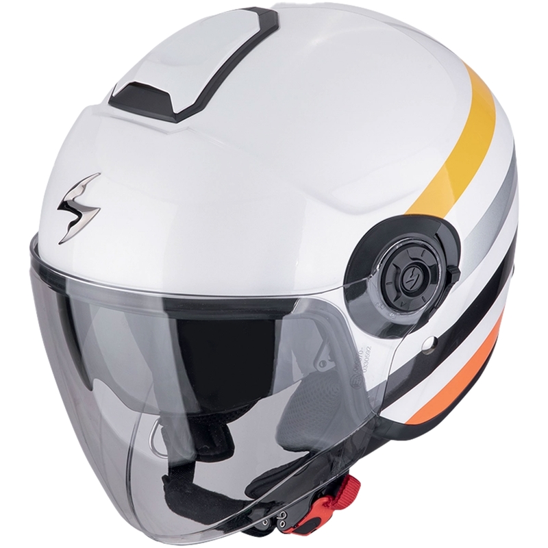 Avatud kiiver Scorpion EXO-CITY II BEE valge-kollane allahindlus