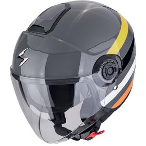 Avatud kiiver Scorpion EXO-CITY II BEE hallikaskollane-must allahindlus