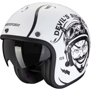 Avatud mootorratta kiiver Scorpion Belfast Evo ROMEO matt must ja valge allahindlus