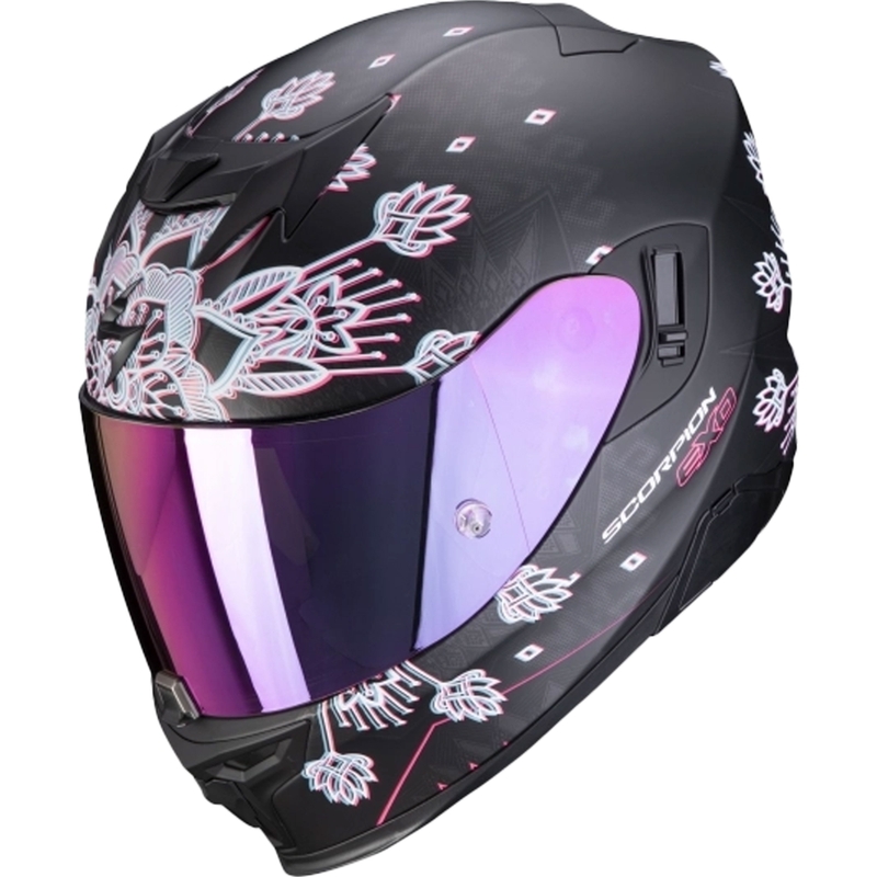 Integraalne kiiver Scorpion EXO-520 AIR Tina must-hõbedane - kvaliteet II