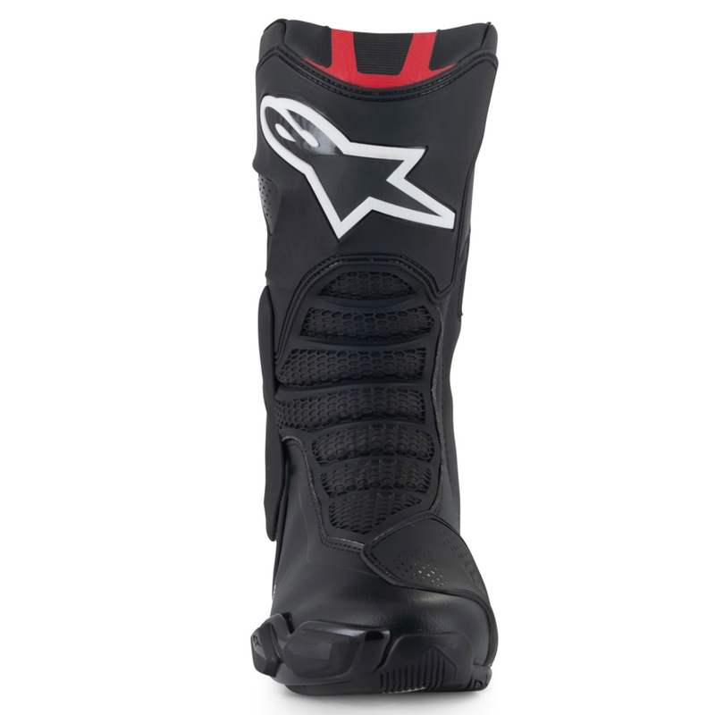 Alpinestars SMX-6 3 mustad ja punased mootorratta saapad