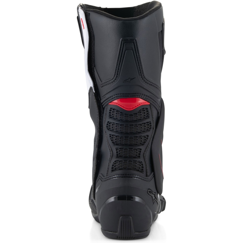 Alpinestars SMX-6 3 mustad ja punased mootorratta saapad