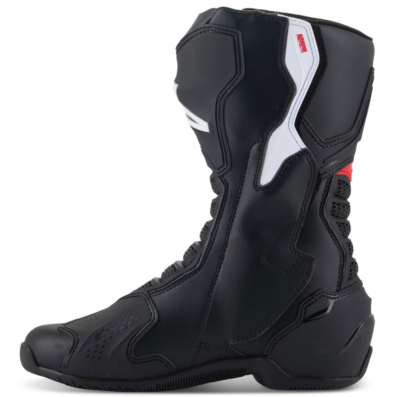 Alpinestars SMX-6 3 mustad ja punased mootorratta saapad