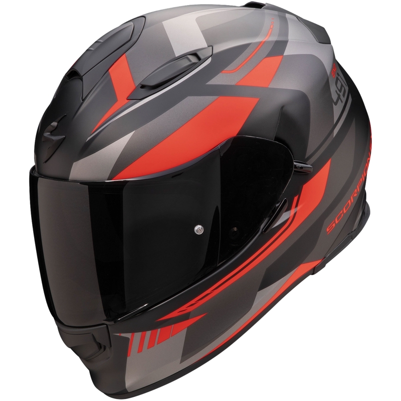Integreeritud mootorratta kiiver Scorpion EXO-491 Abilis must-hall-punane allahindlus