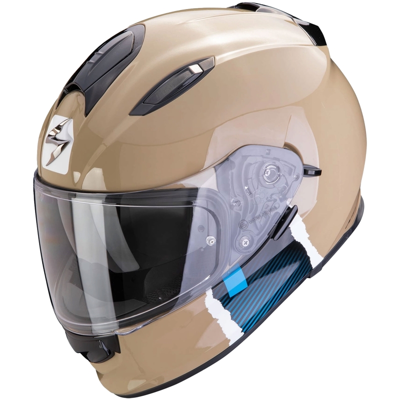 Integreeritud mootorratta kiiver Scorpion EXO-491 CODE liiv-sinine