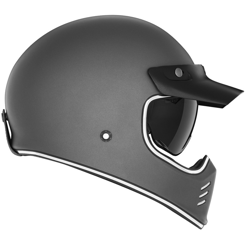 Integreeritud mootorratta kiiver NOX PREMIUM SEVENTY II titaanist