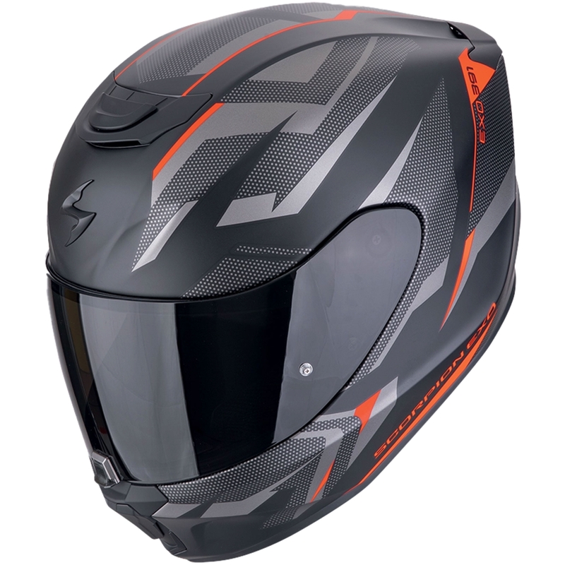 Integreeritud mootorratta kiiver Scorpion EXO-391 AAXO matt must-punane
