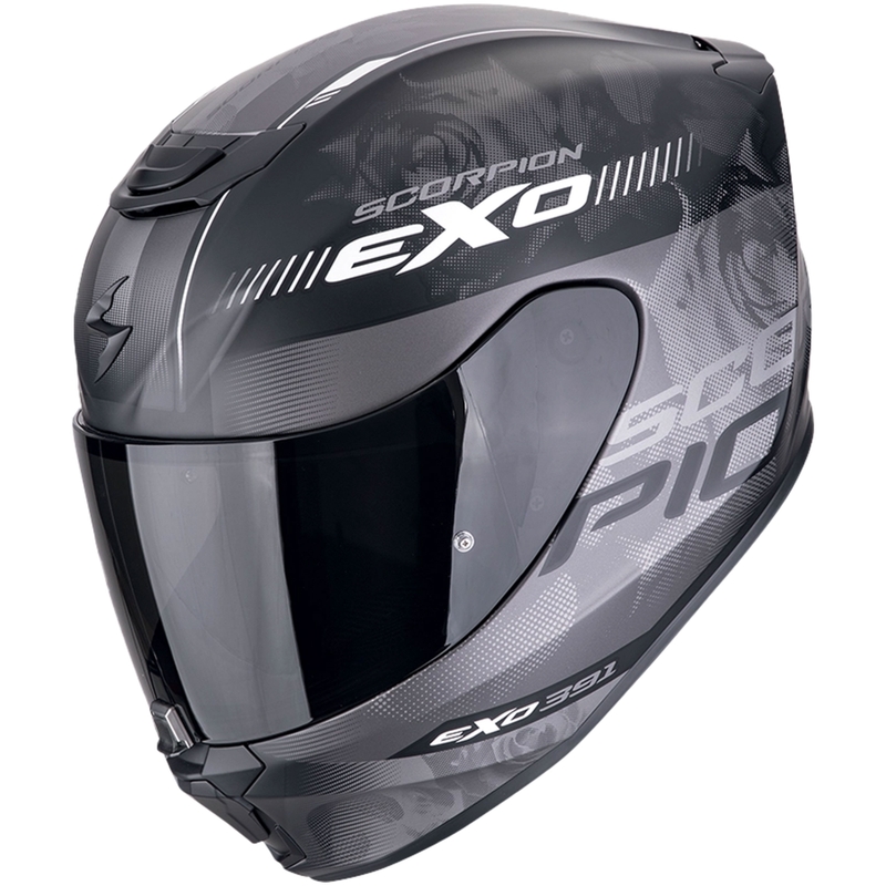 Integreeritud mootorratta kiiver Scorpion EXO-391 AVA matt must-hõbedane