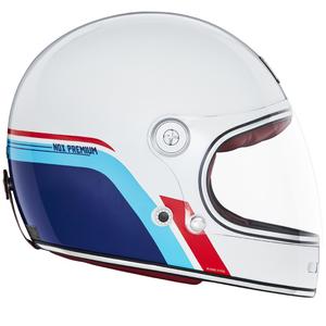 Integreeritud mootorratta kiiver NOX PREMIUM REVENGE valge-sinine-punane