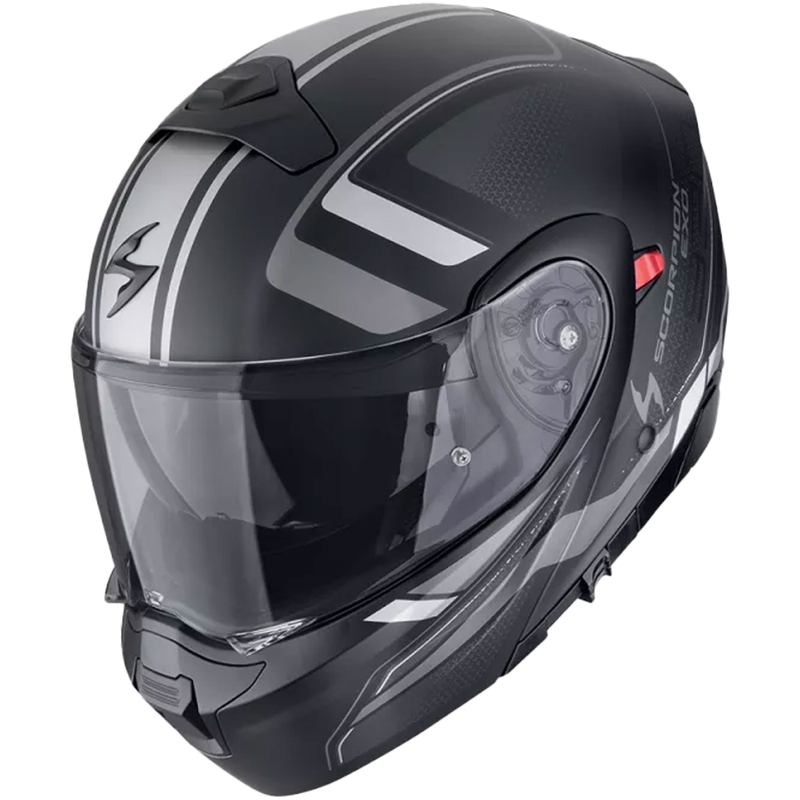 Modulaarne mootorratta kiiver Scorpion EXO-930 EVO ARDENS matt must-hõbedane