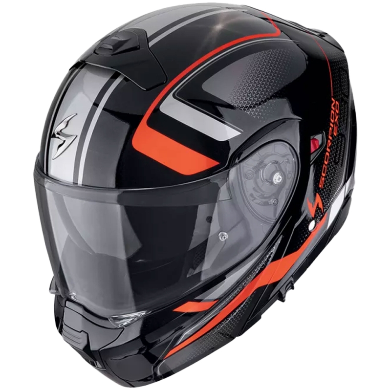 Modulaarne mootorratta kiiver Scorpion EXO-930 EVO ARDENS metallik must-punane